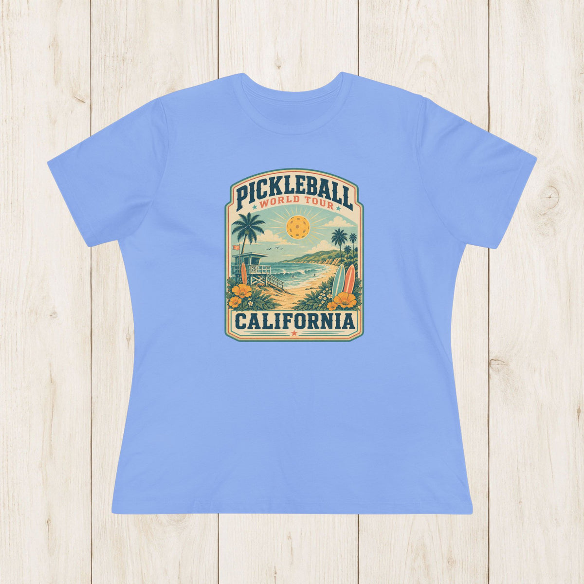 Women's Cut - Pickleball World Tour California T-Shirt