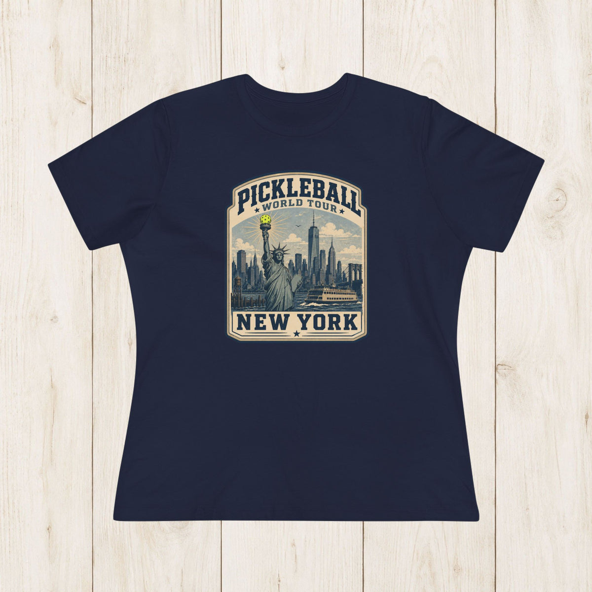 Women's Cut - Pickleball World Tour New York T-Shirt