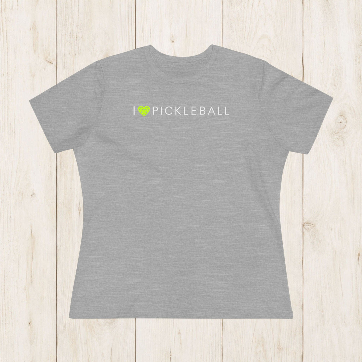 Women's Cut - I Heart Pickleball T-Shirt