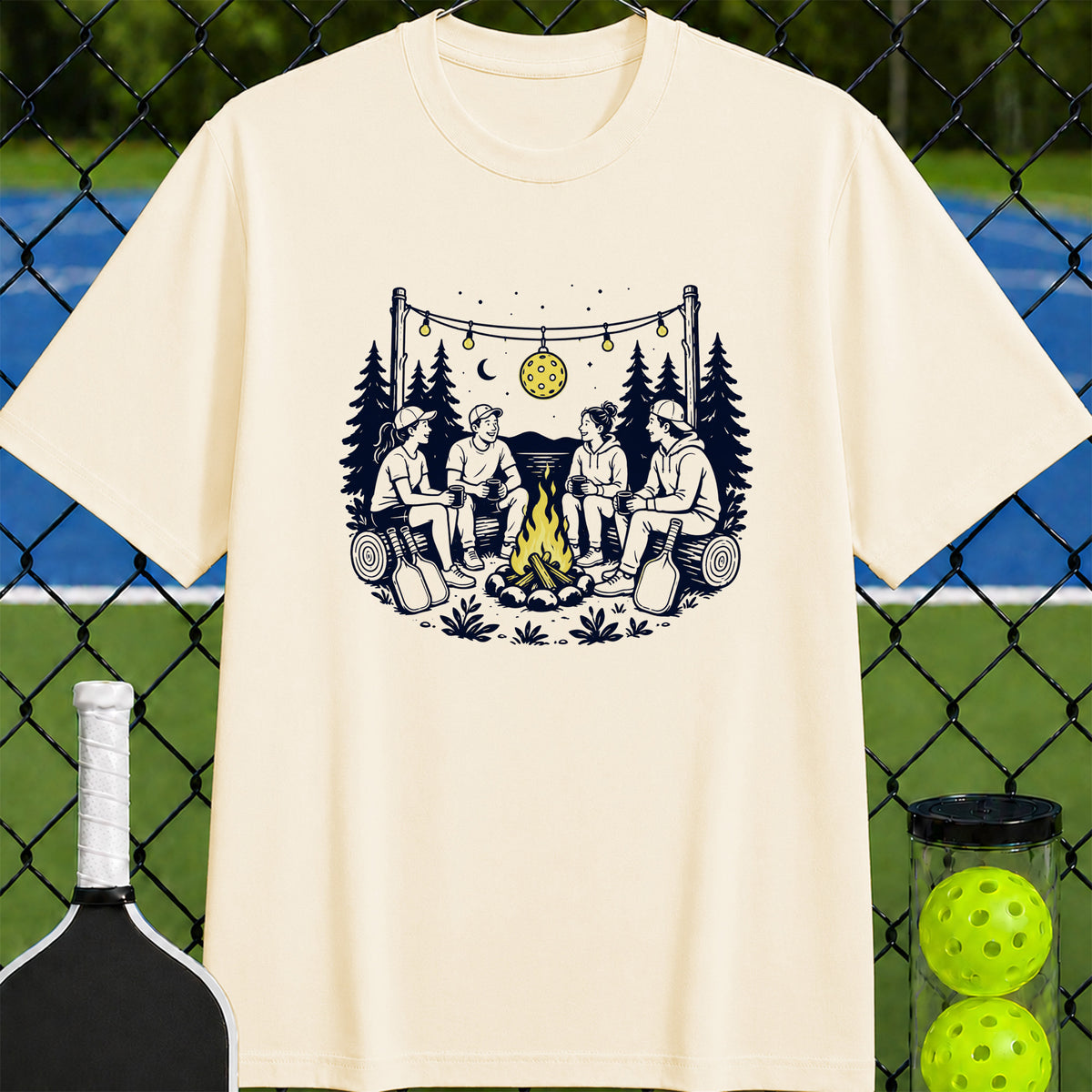 Campfire Pickleball T-Shirt - Unisex