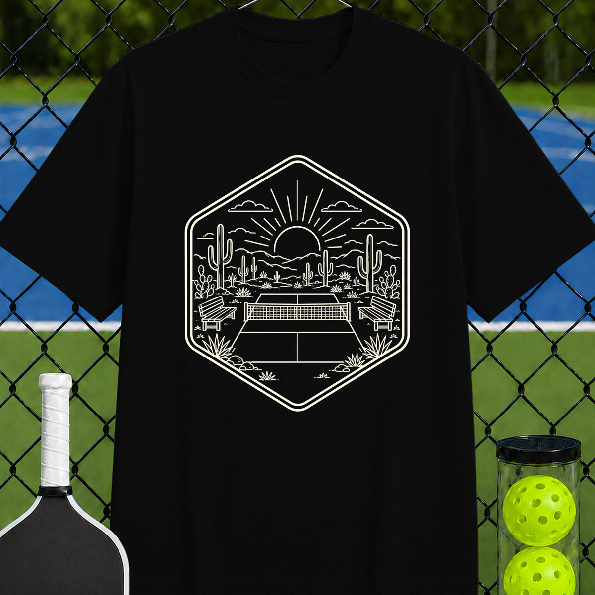 Desert Court at Dawn T-Shirt - Unisex