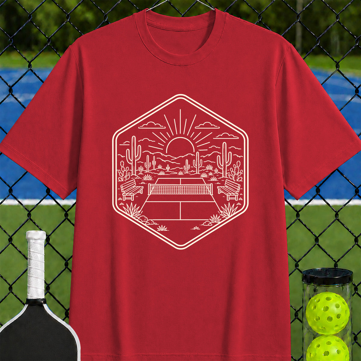 Desert Court at Dawn T-Shirt - Unisex