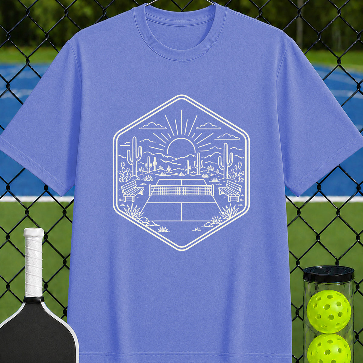 Desert Court at Dawn T-Shirt - Unisex