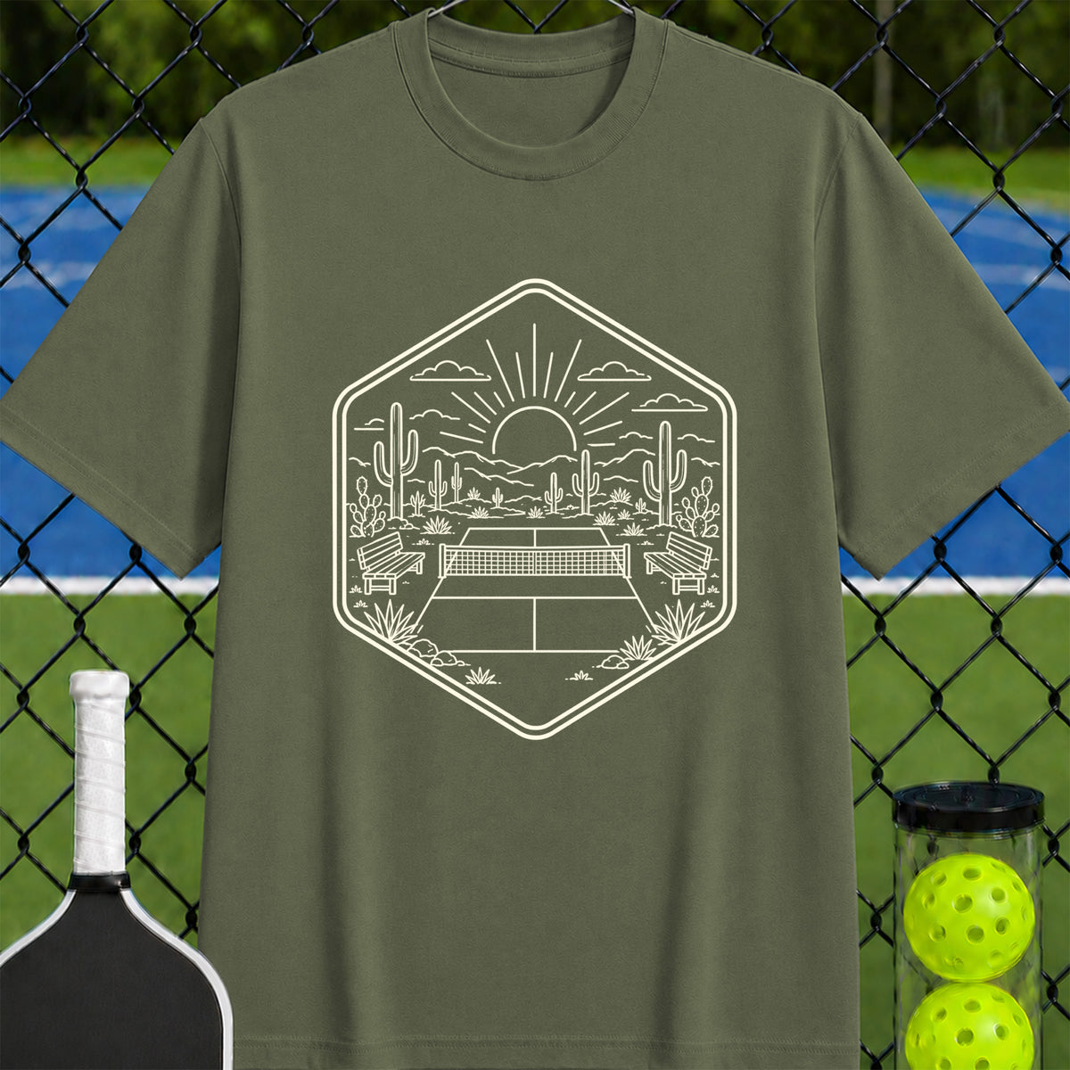 Desert Court at Dawn T-Shirt - Unisex