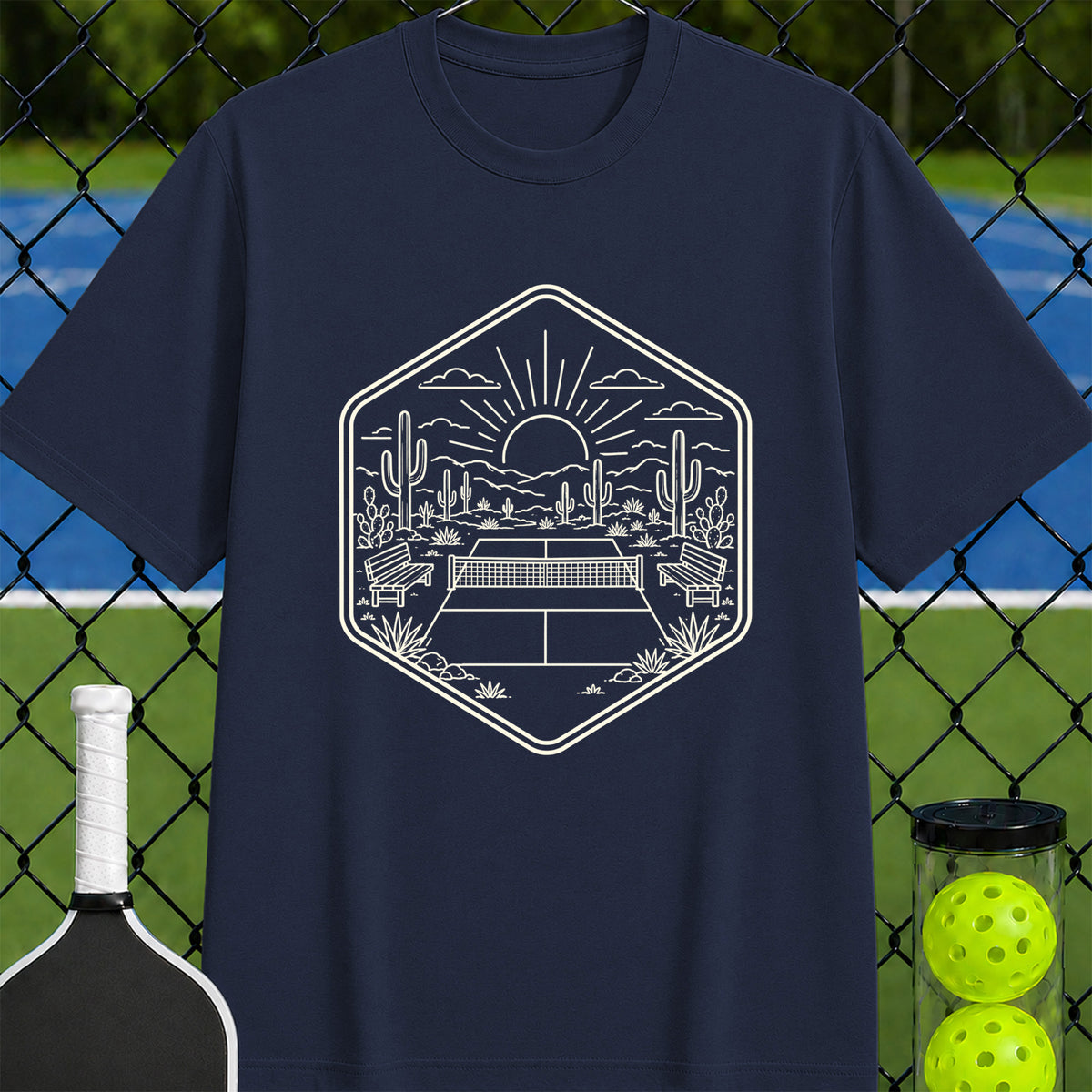 Desert Court at Dawn T-Shirt - Unisex