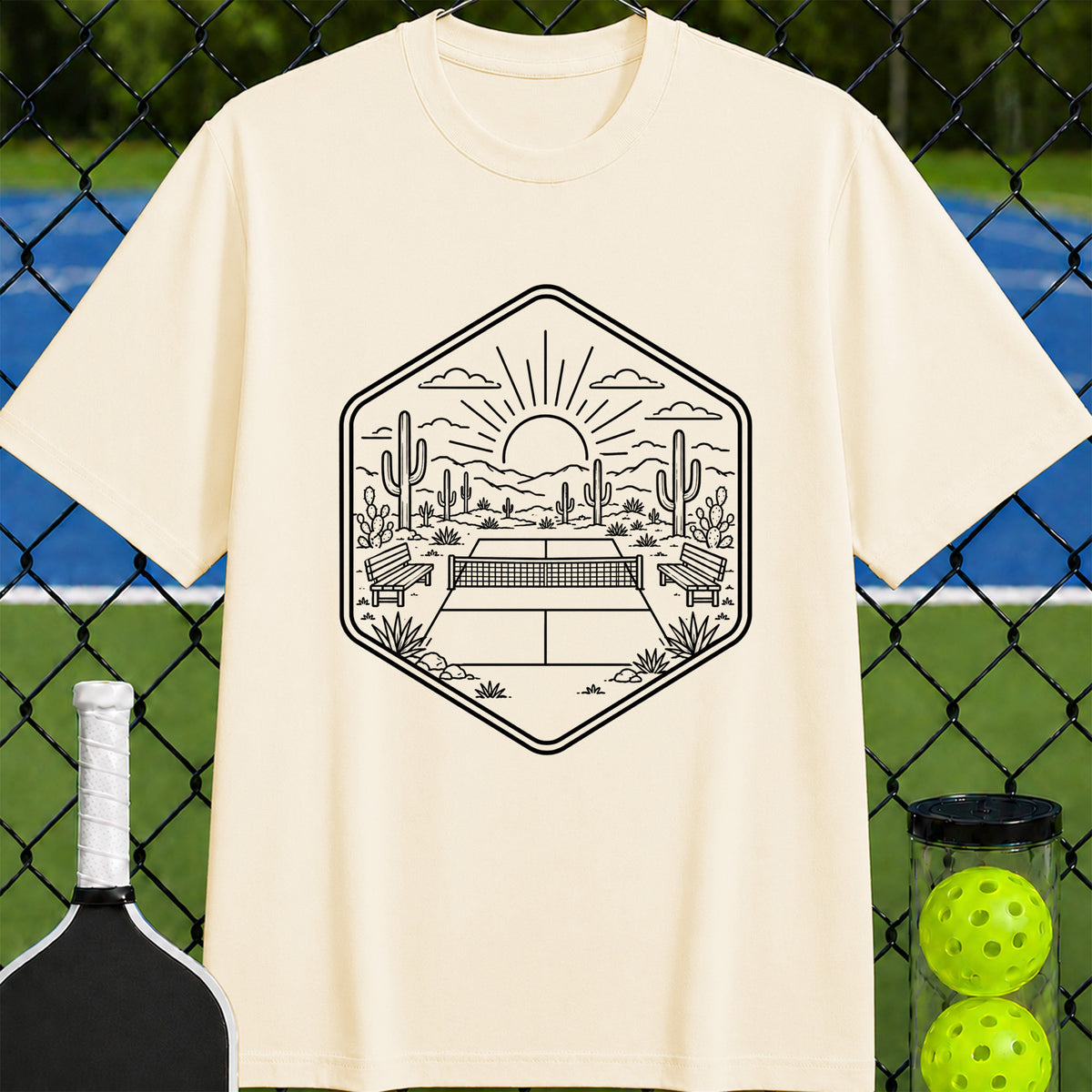 Desert Court at Dawn T-Shirt - Unisex