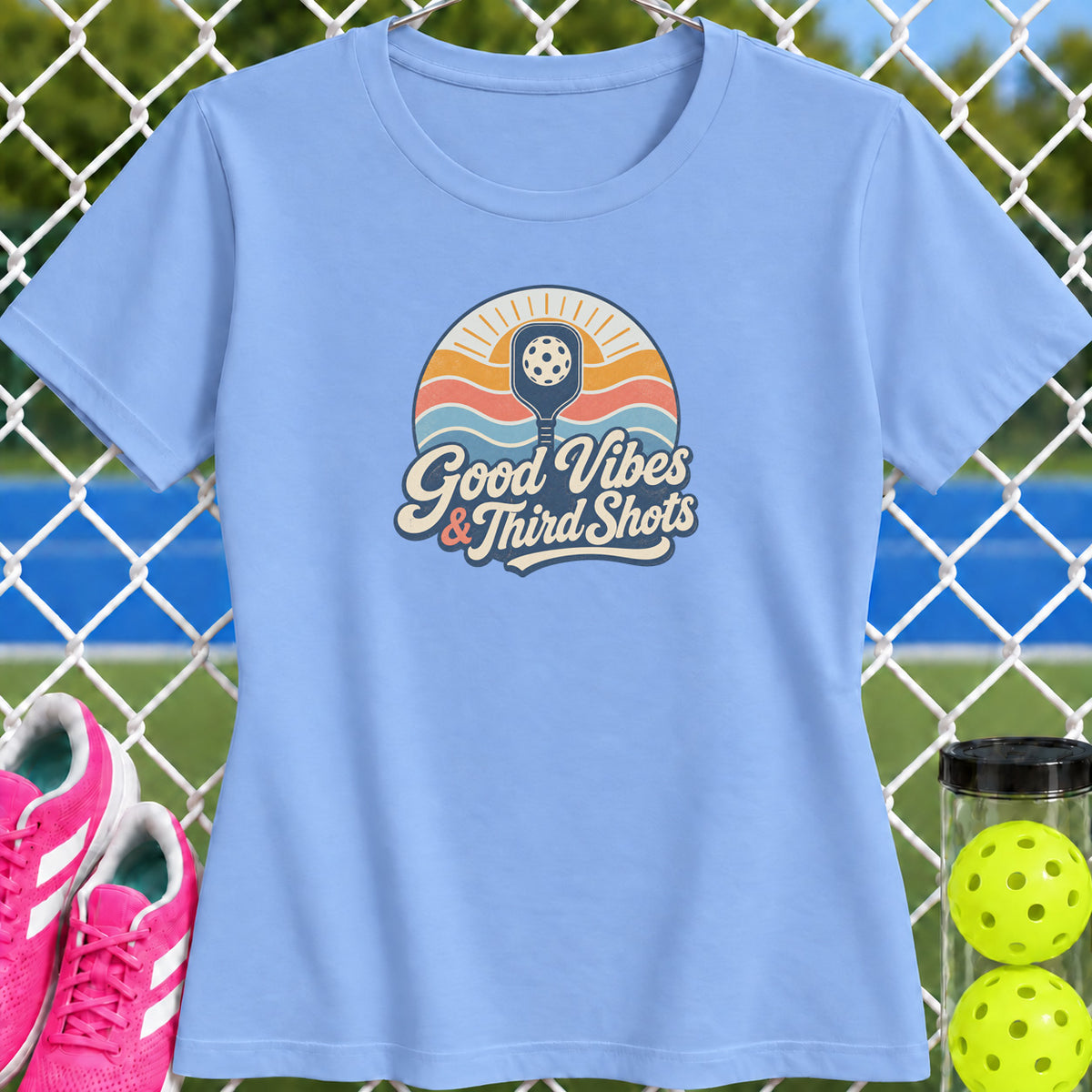 Women's Cut - Good Vibes and Third Shots T-Shirt