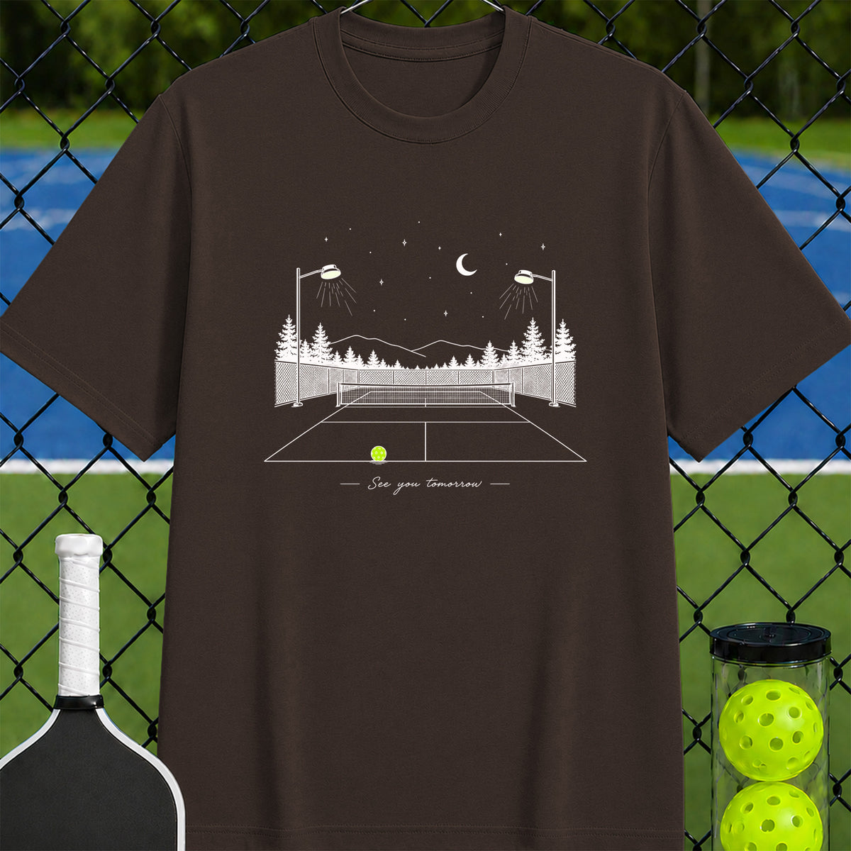 See You Tomorrow Pickleball Night T-Shirt - Unisex
