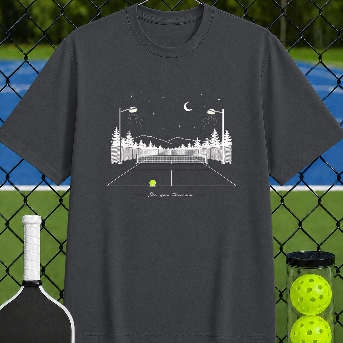See You Tomorrow Pickleball Night T-Shirt - Unisex