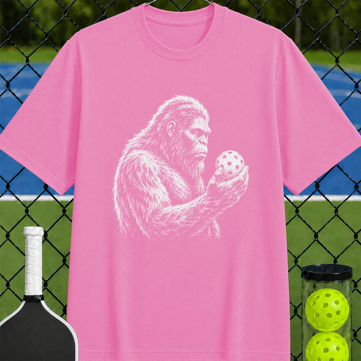 New Sasquatch Pickleball Thinker T-Shirt - Unisex