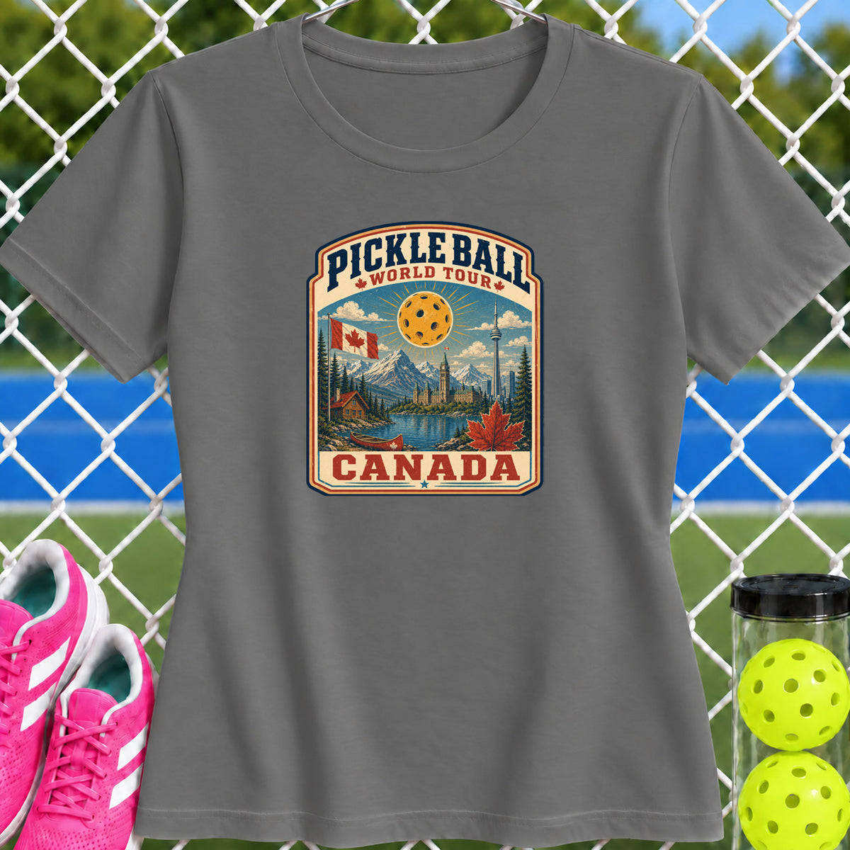Women's Cut - Pickleball World Tour Canada T-Shirt