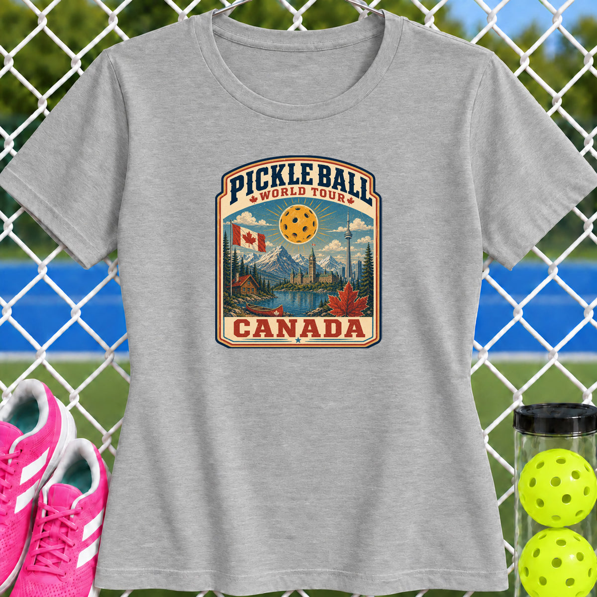 Women's Cut - Pickleball World Tour Canada T-Shirt