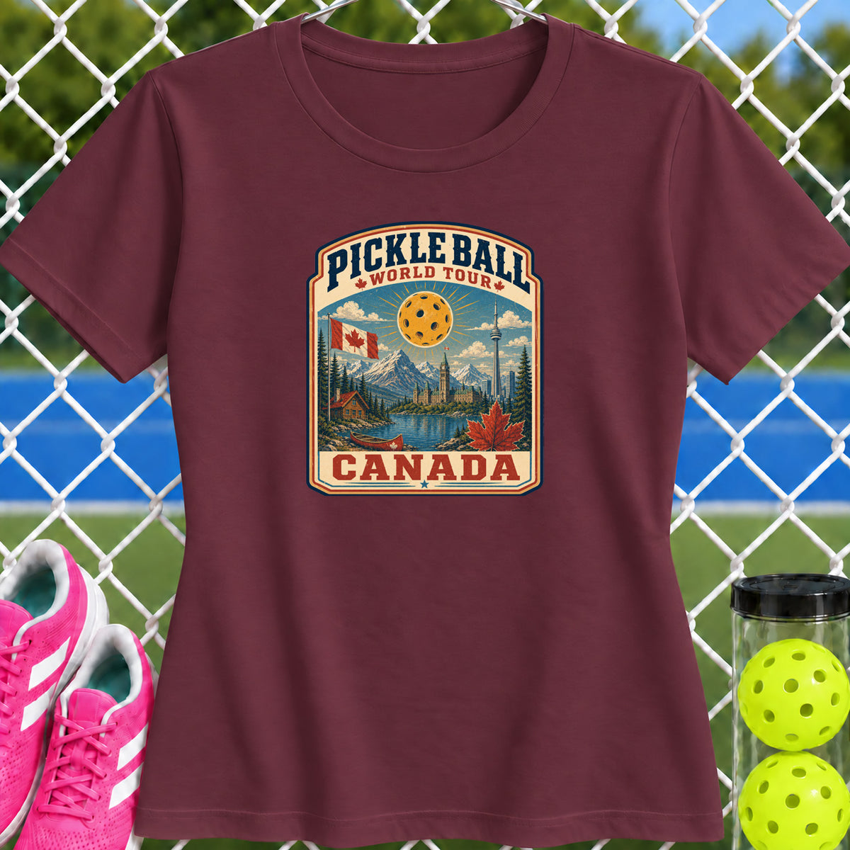 Women's Cut - Pickleball World Tour Canada T-Shirt