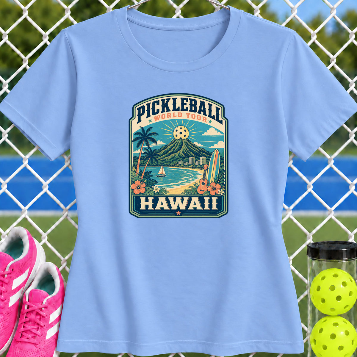 Women's Cut - Pickleball World Tour Hawaii T-Shirt