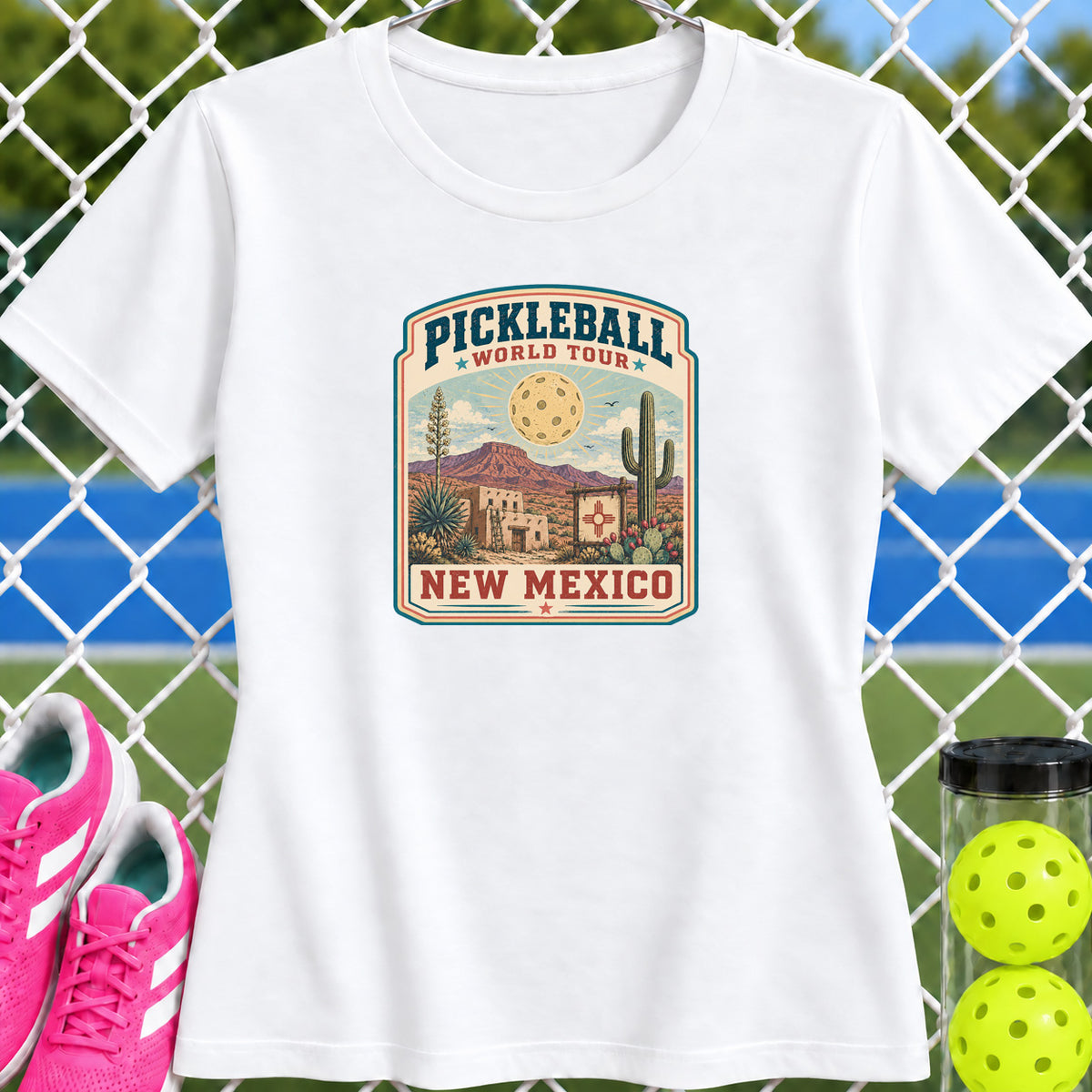 Women's Cut - Pickleball World Tour New Mexico T-Shirt
