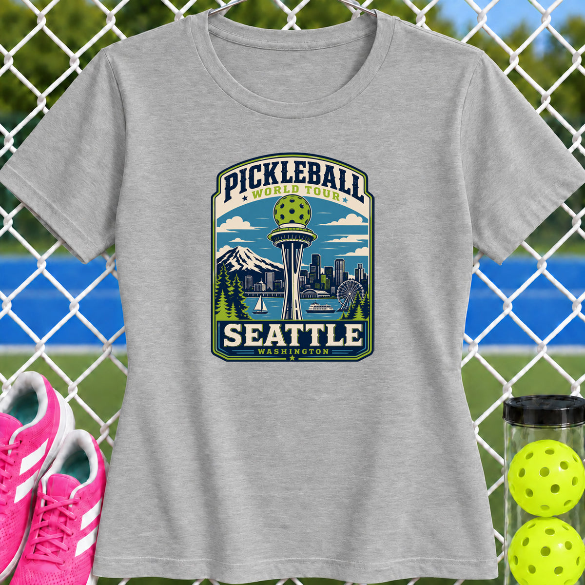 Women's Cut - Pickleball World Tour Seattle T-Shirt