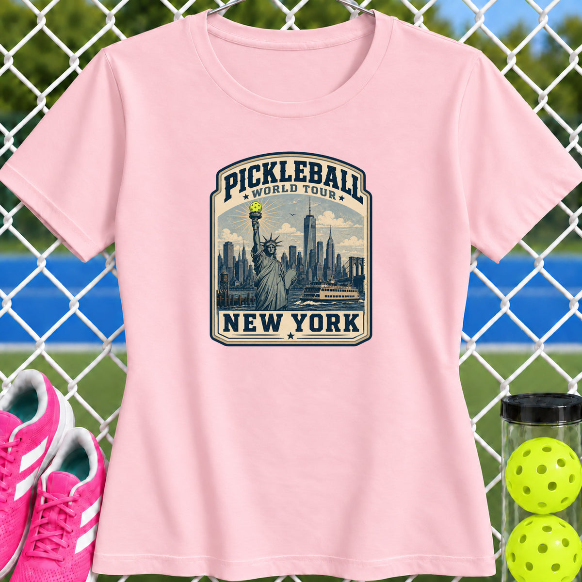 Women's Cut - Pickleball World Tour New York T-Shirt