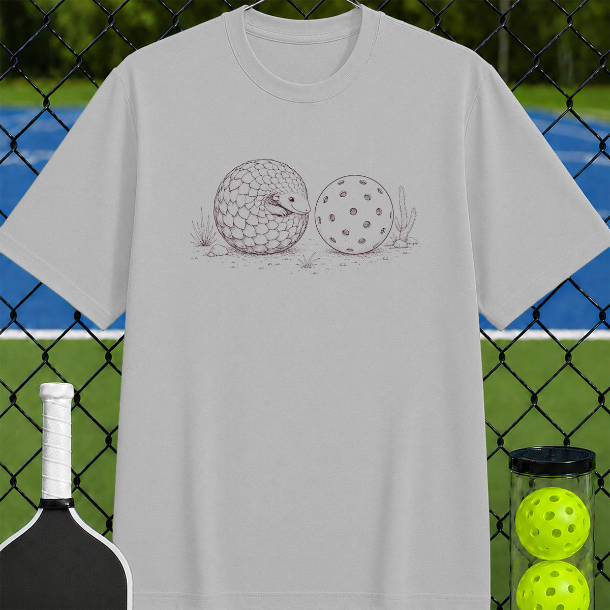 Pangolin Love Pickleball T-Shirt - Unisex
