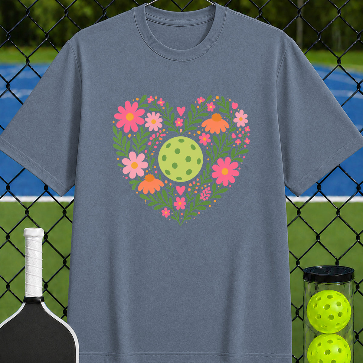 Heart of the Game Flower T-Shirt - Unisex