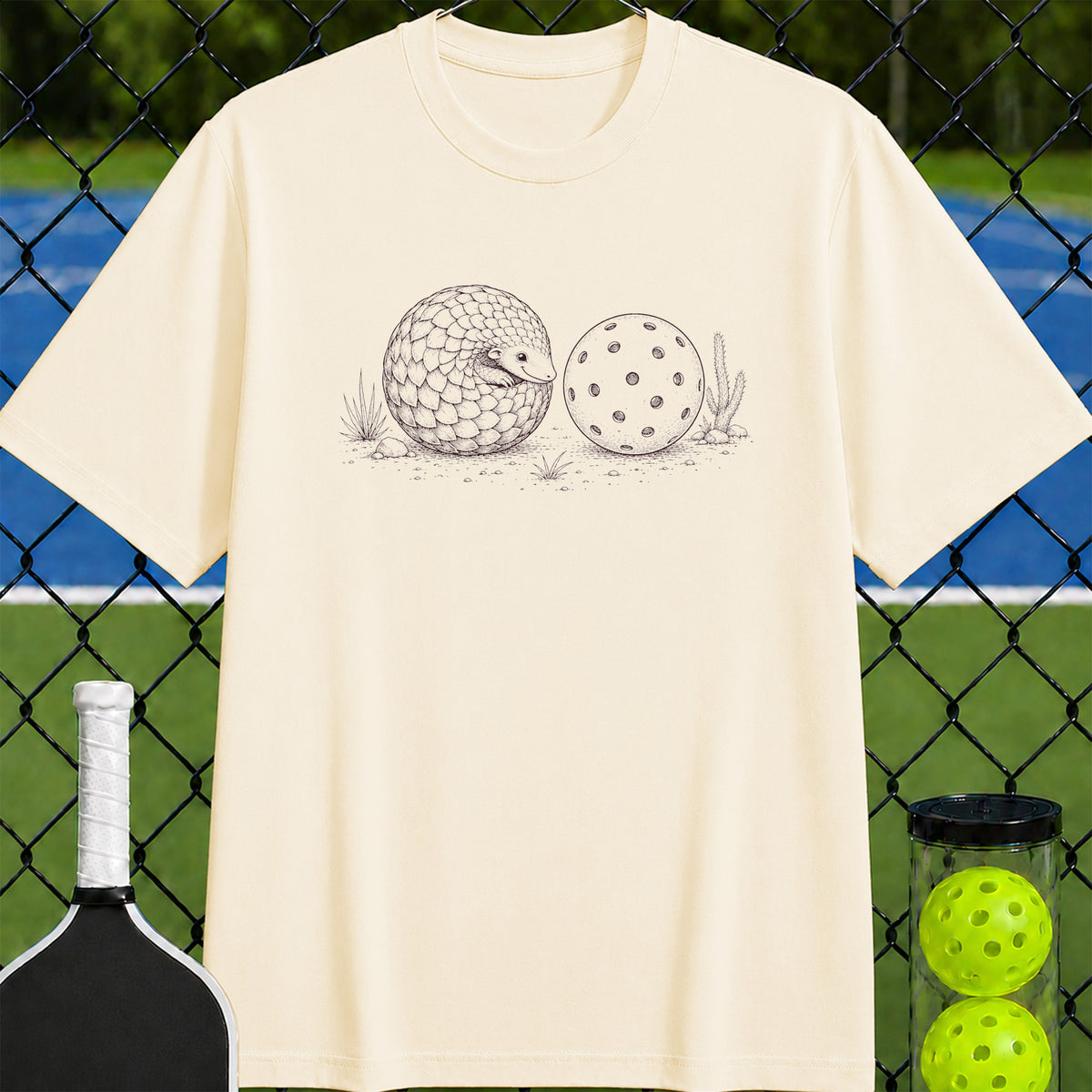 Pangolin Love Pickleball T-Shirt - Unisex