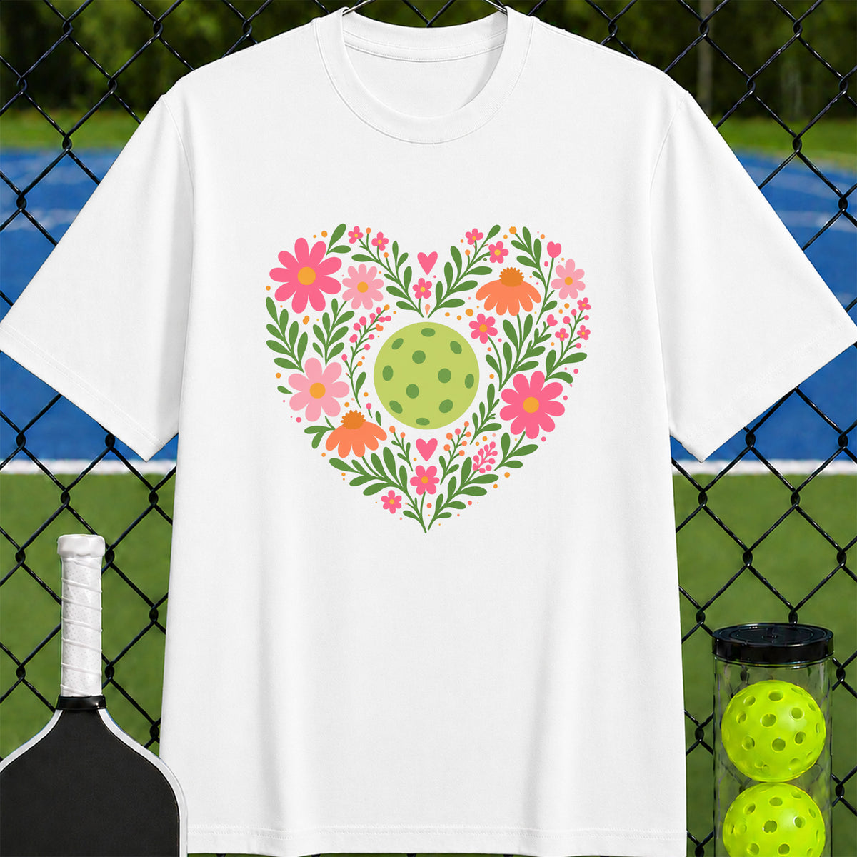 Heart of the Game Flower T-Shirt - Unisex