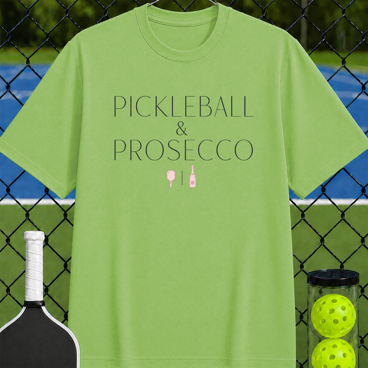 Pickleball and Prosecco T-Shirt - Unisex