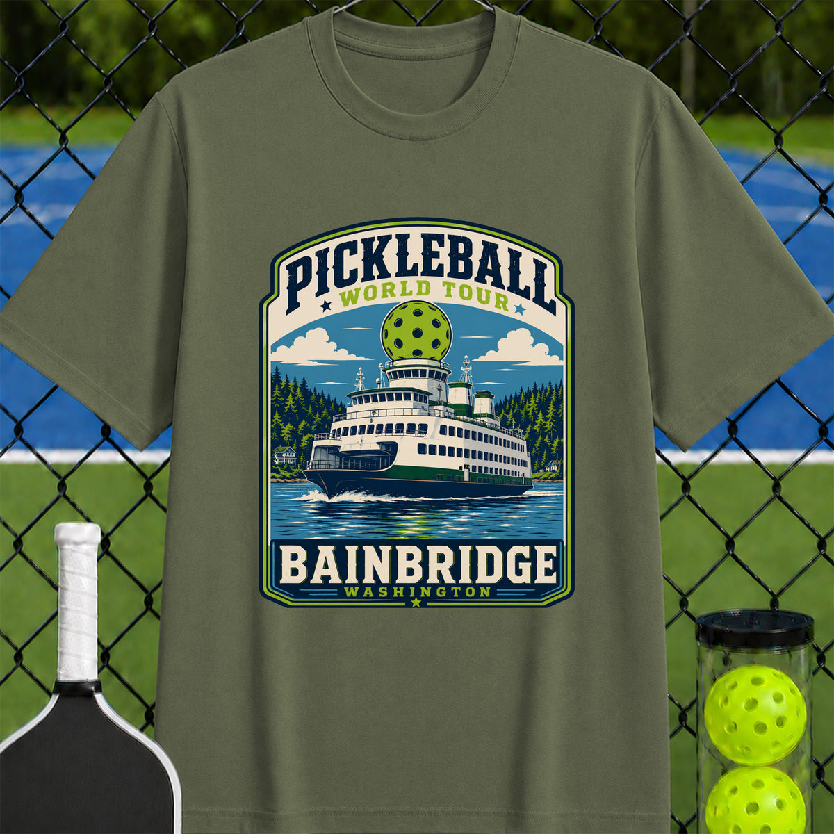 Pickleball World Tour Bainbridge T-Shirt - Unisex