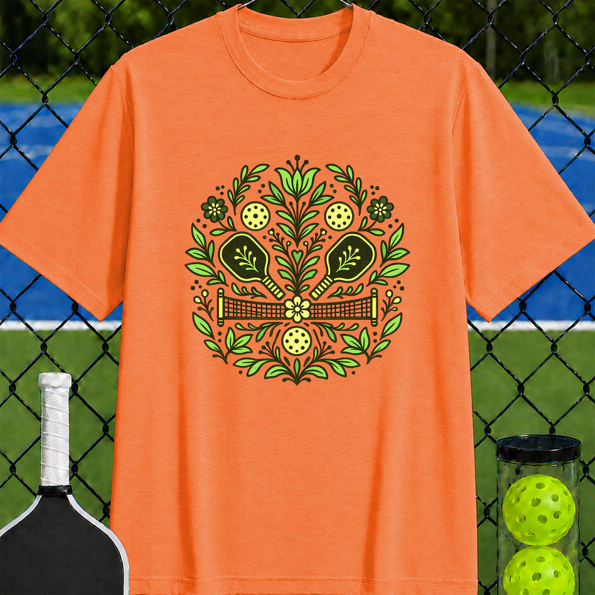 Pickleball and Petals T-Shirt - Unisex