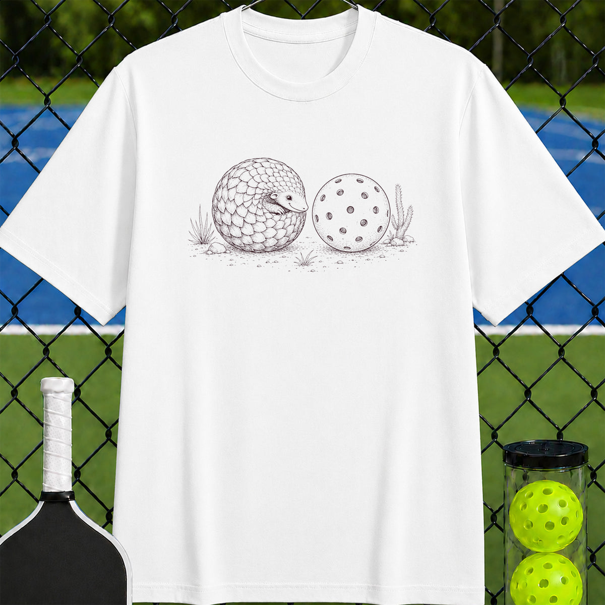 Pangolin Love Pickleball T-Shirt - Unisex