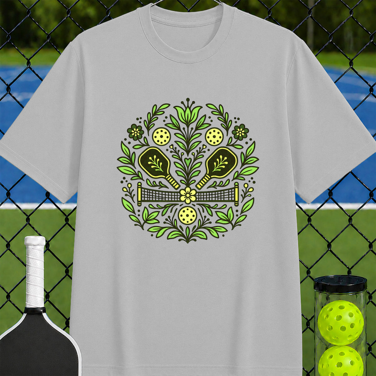 Pickleball and Petals T-Shirt - Unisex