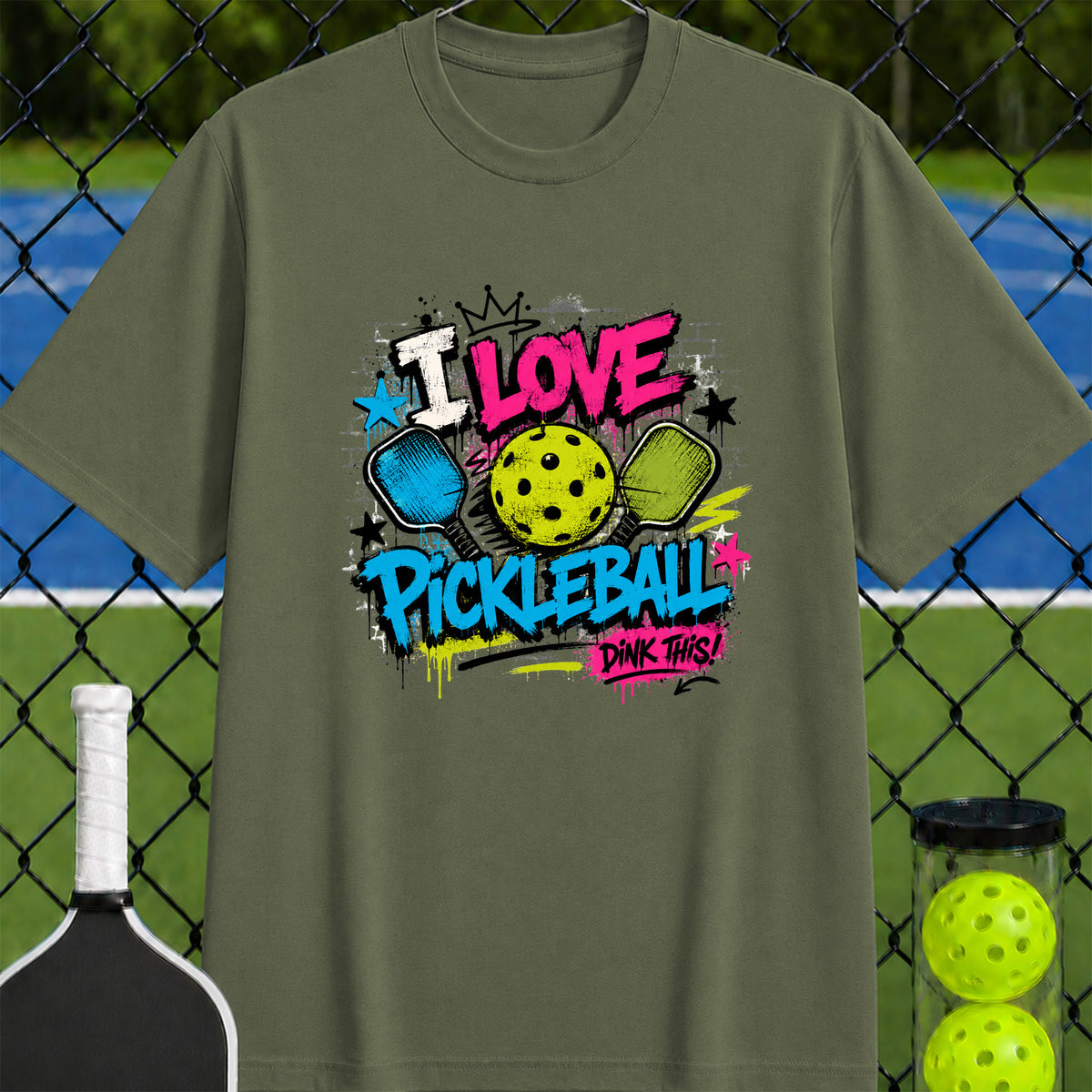 Graffiti Pickleball T-Shirt - Unisex