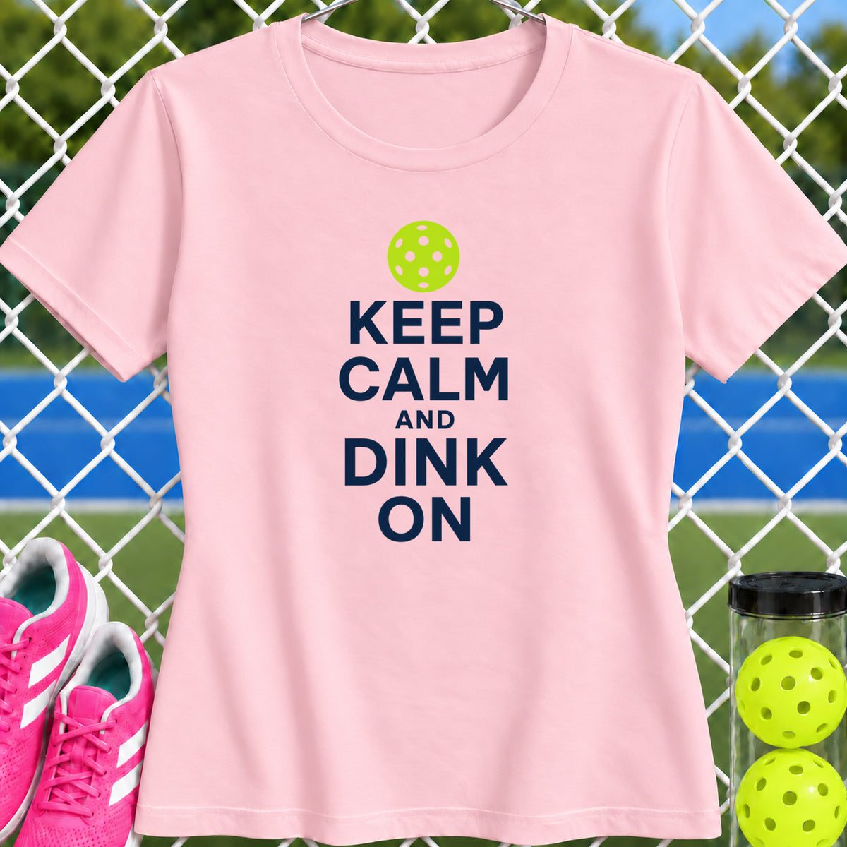 Women's Cut - Keep Calm and Dink On T-Shirt