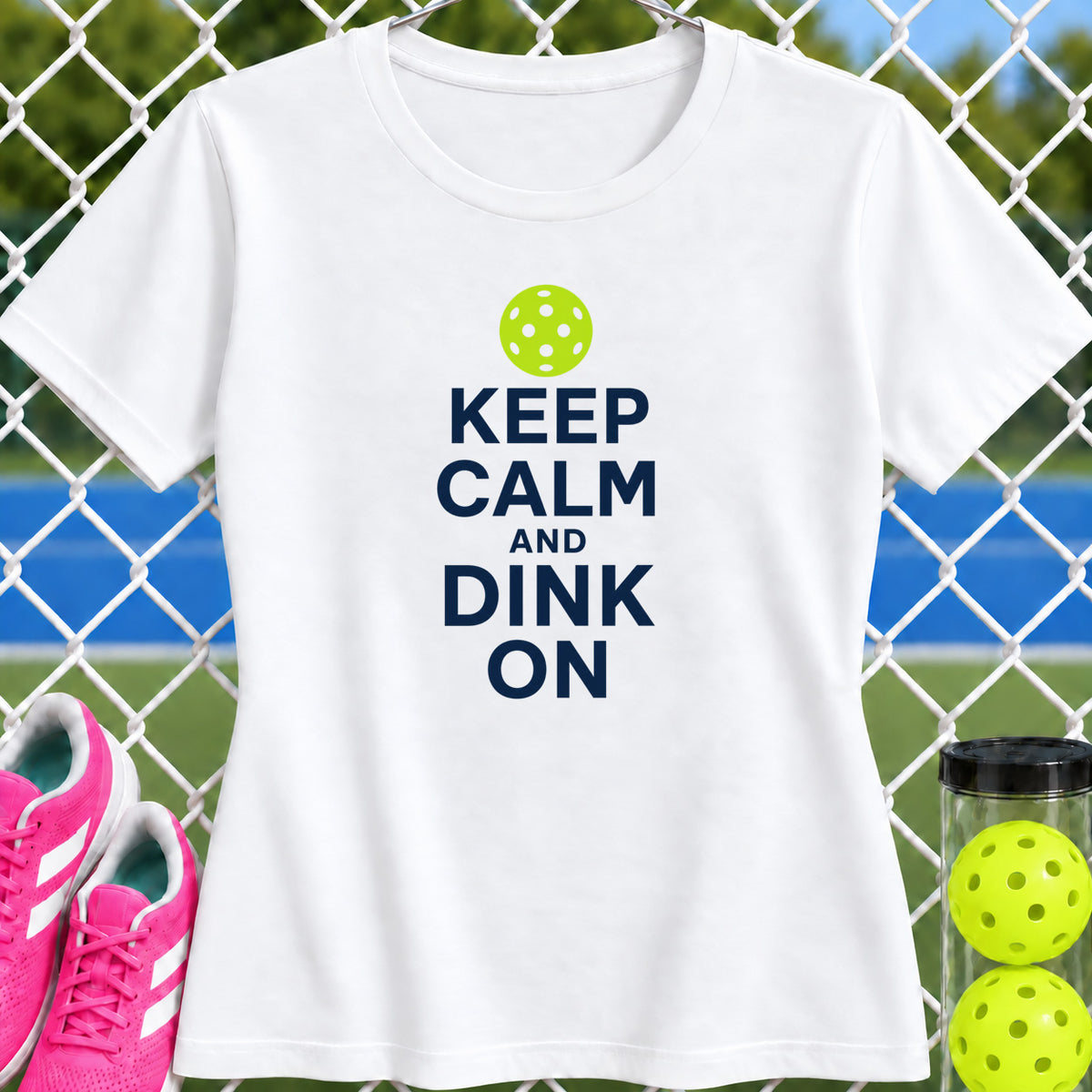 Women's Cut - Keep Calm and Dink On T-Shirt