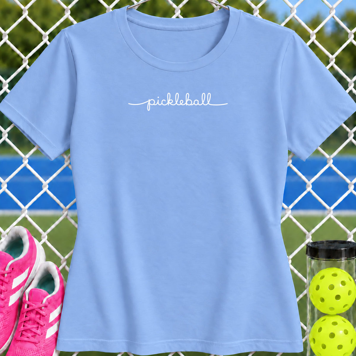 Women's Cut - Pickleball Script T-Shirt