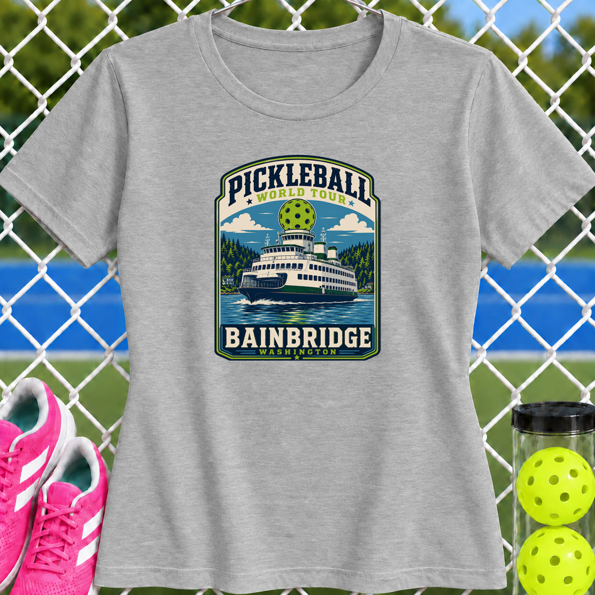 Women's Cut - Pickleball World Tour Bainbridge T-Shirt