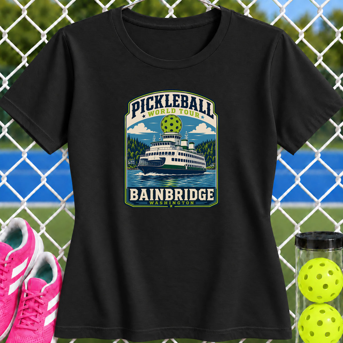 Women's Cut - Pickleball World Tour Bainbridge T-Shirt