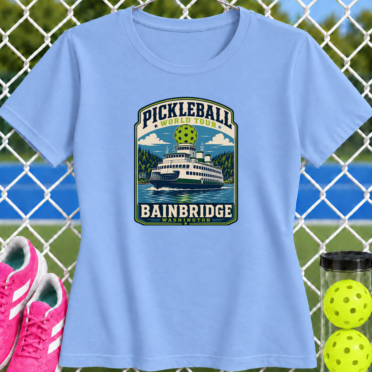 Women's Cut - Pickleball World Tour Bainbridge T-Shirt