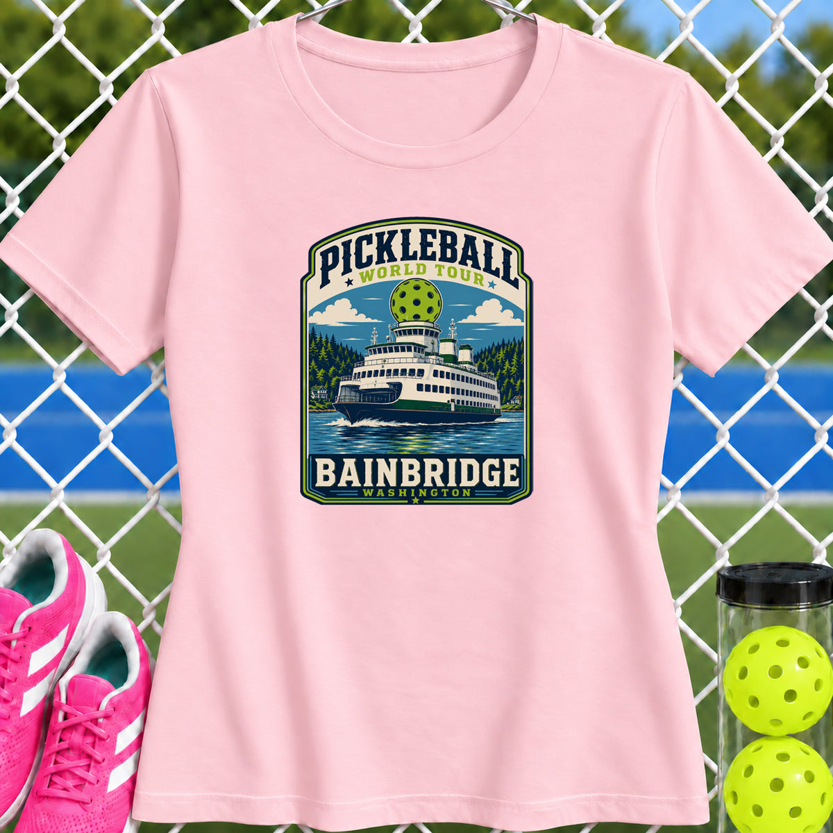 Women's Cut - Pickleball World Tour Bainbridge T-Shirt