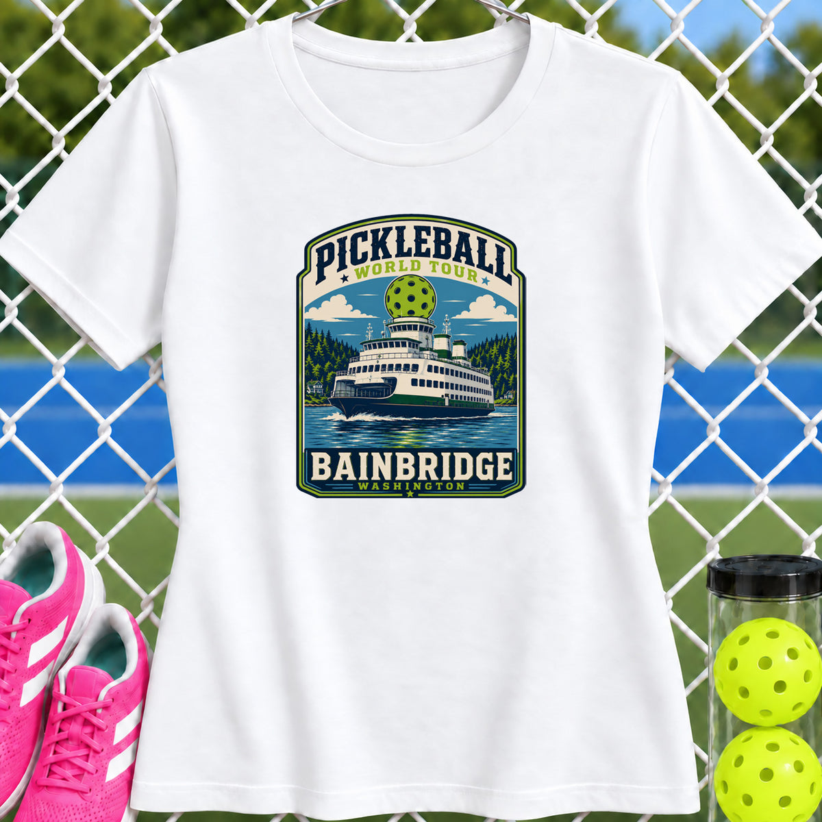 Women's Cut - Pickleball World Tour Bainbridge T-Shirt
